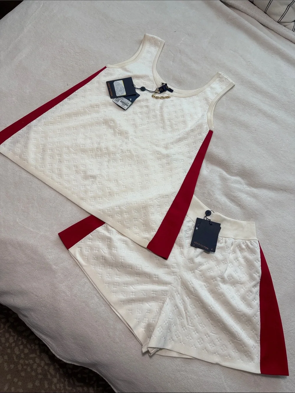 Louis Vuitton LV Embossed Monogram Sporty Short + Tank Set